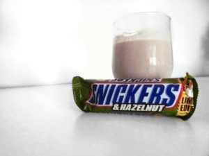 vegan snickers protein shake